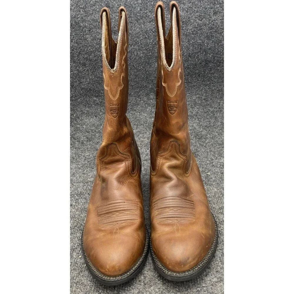 Ariat Sedona Cowboy Boots 10.5 EE Brown Leather Western Roper Rancher 34625